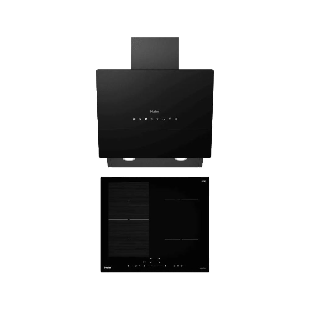Комплект варочная поверхность и вытяжка Haier с Bluetooth HVY-W672GBH TD0044972RU