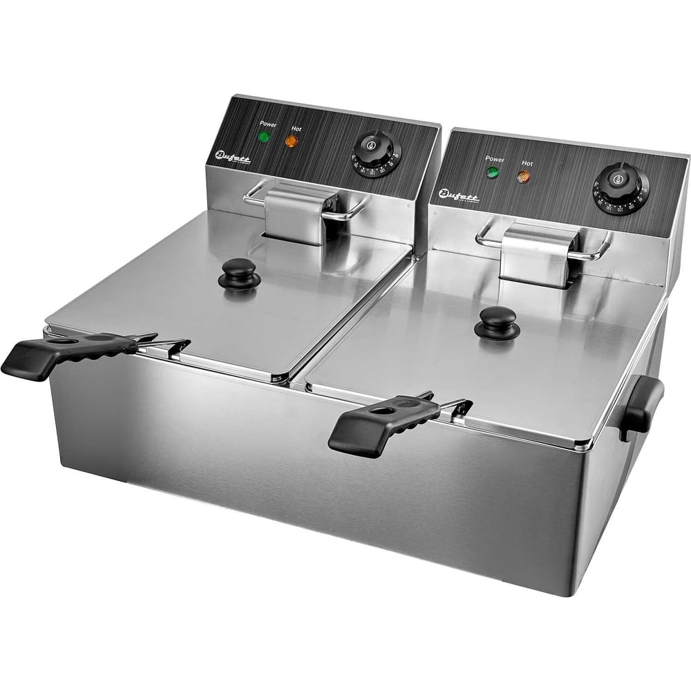 Фритюрница электрическая Bufett CFR 145 двойная 2x6л, с двумя корзинами, 2х2500Вт 641145