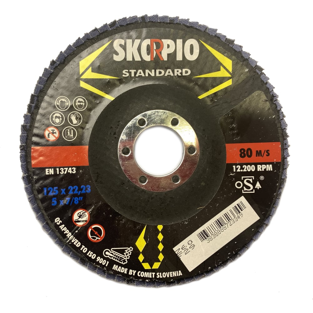 Изображение товара Круг лепестковый SKORPIO Z60 F29 125 мм шлифовальный для универсальных работ