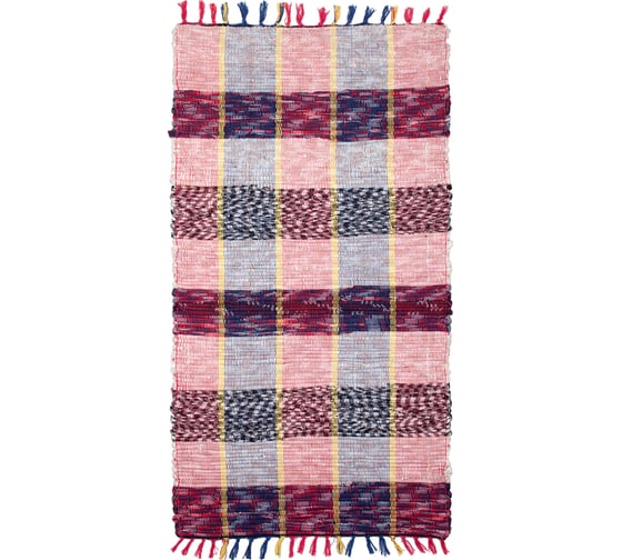 Изображение товара Напольный хлопковый коврик ComeForte PREMIUM NEW SILVER CHECK 60x150 см NSCCR-005