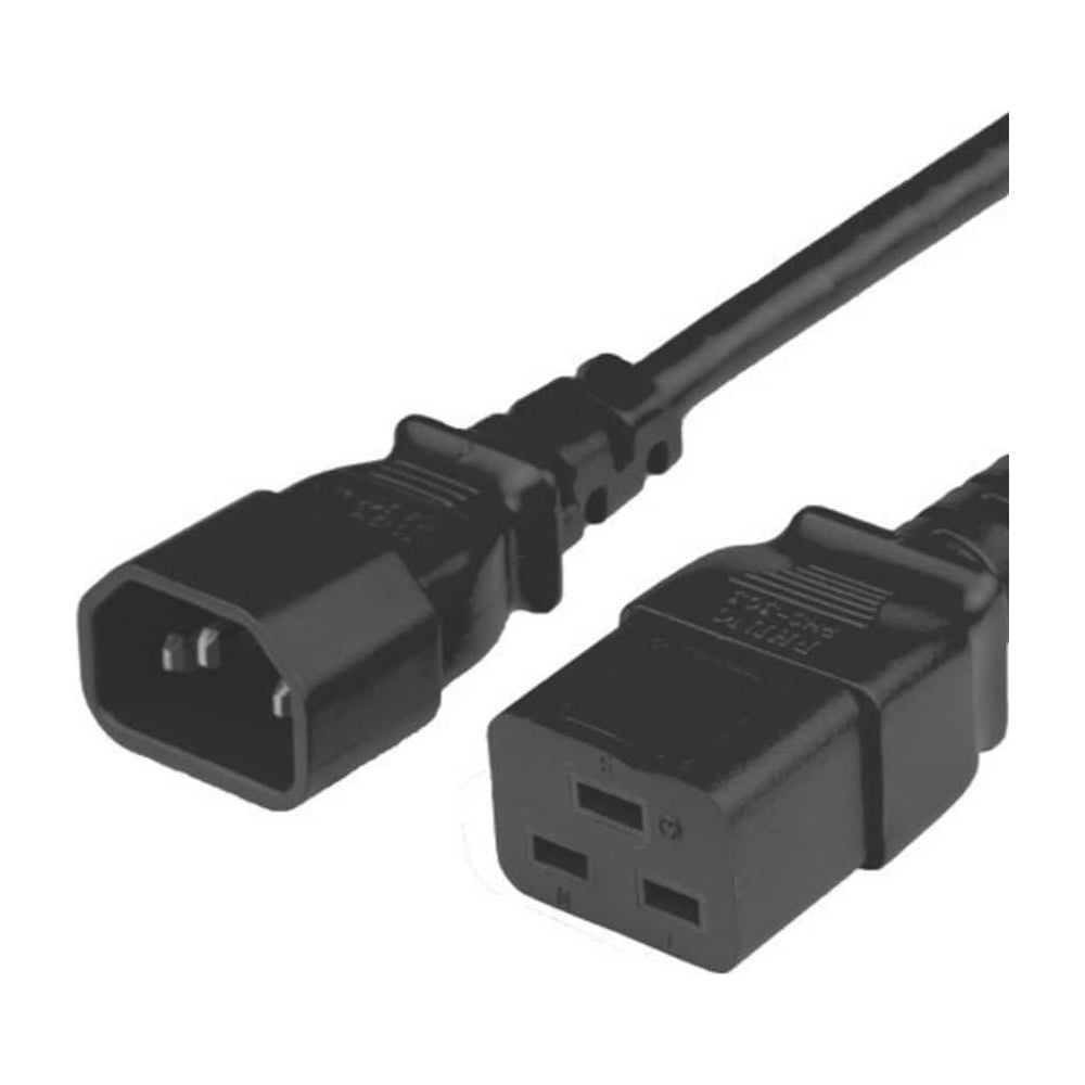 Кабель питания Filum ПВС-АП 3x1.0 С14 - C19, 220/250В, 10А, чёрный, 1,8м FL-PC-C14/C19-C1-1.8-BK