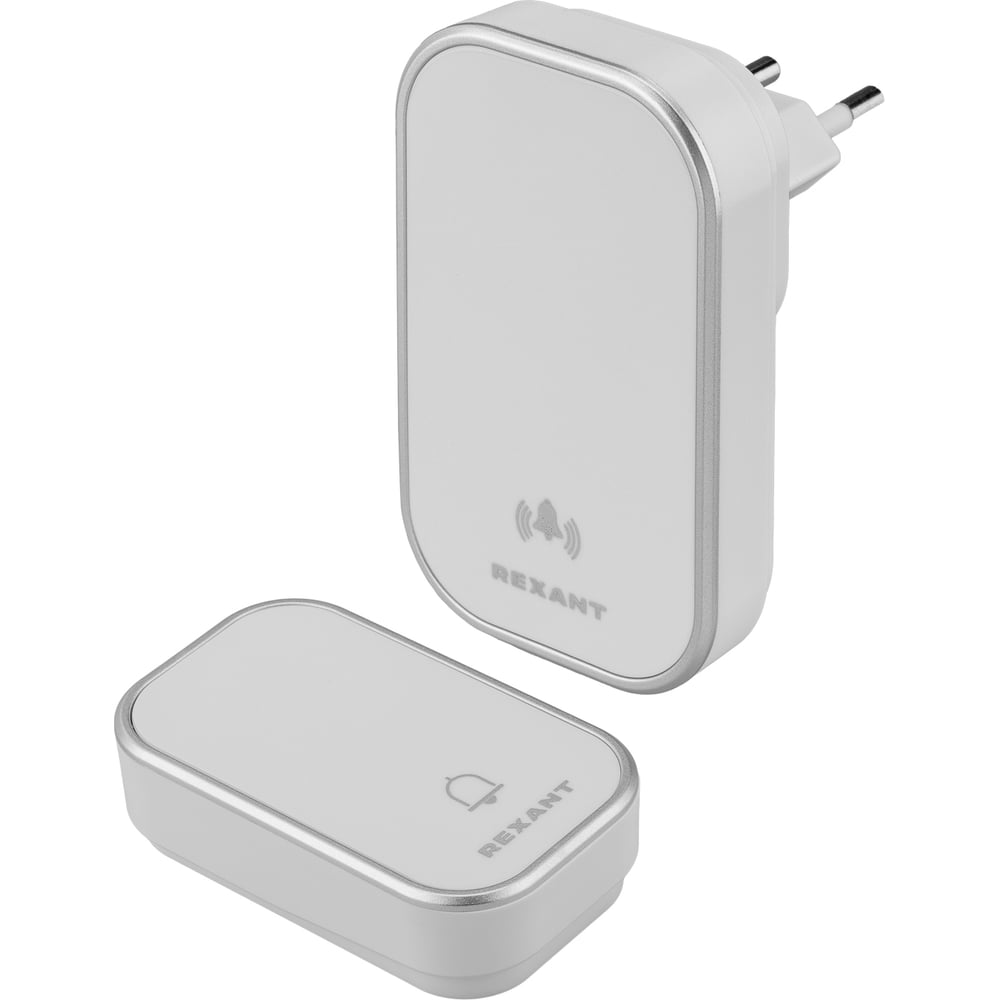 Изображение товара Беспроводной дверной звонок REXANT с 38 мелодиями и IP68 Изображение товара Беспроводной дверной звонок REXANT с 38 мелодиями и IP68