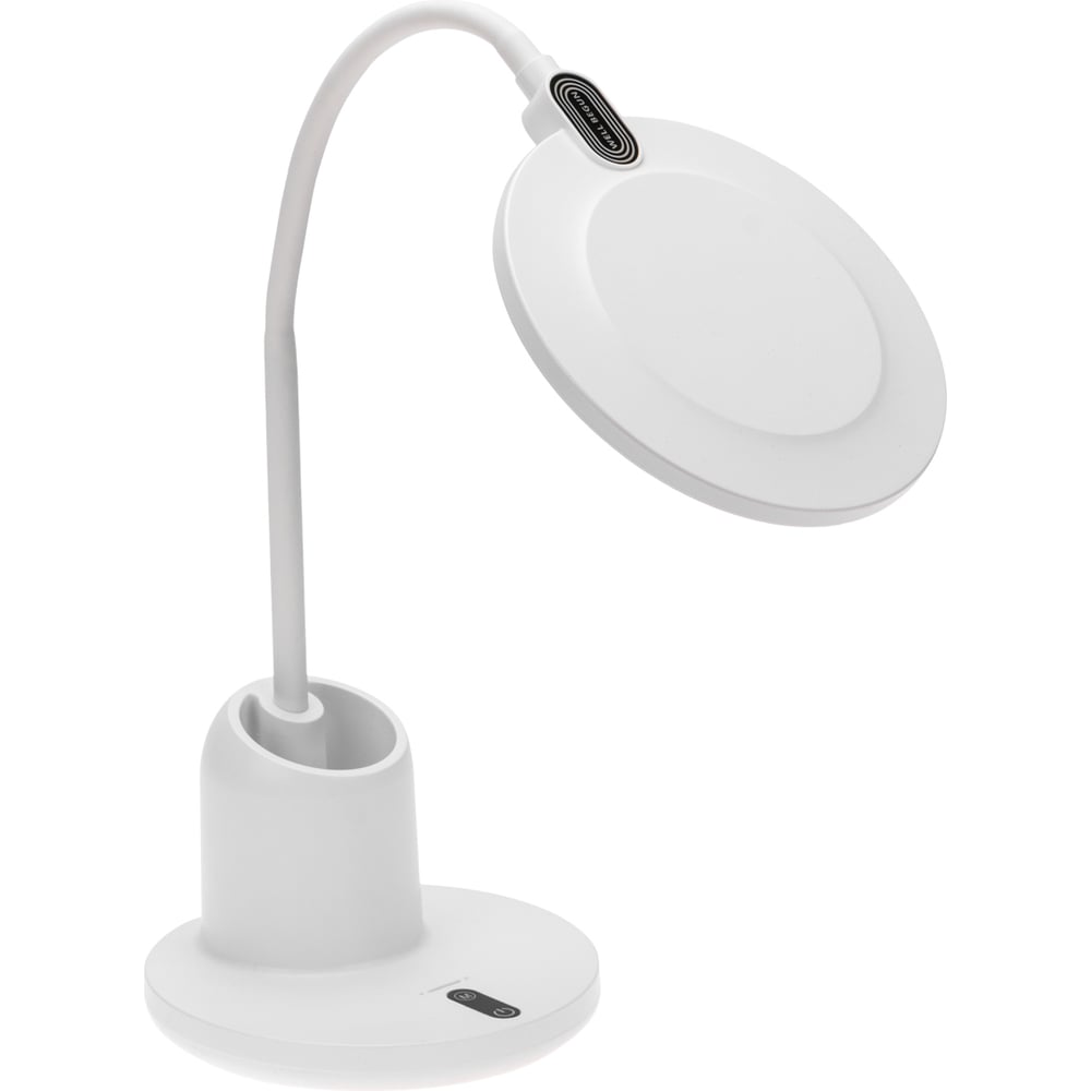 Изображение товара Светильник настольный REXANT 75-0224 LED 12 Вт с органайзером и диммером Изображение товара Светильник настольный REXANT 75-0224 LED 12 Вт с органайзером и диммером