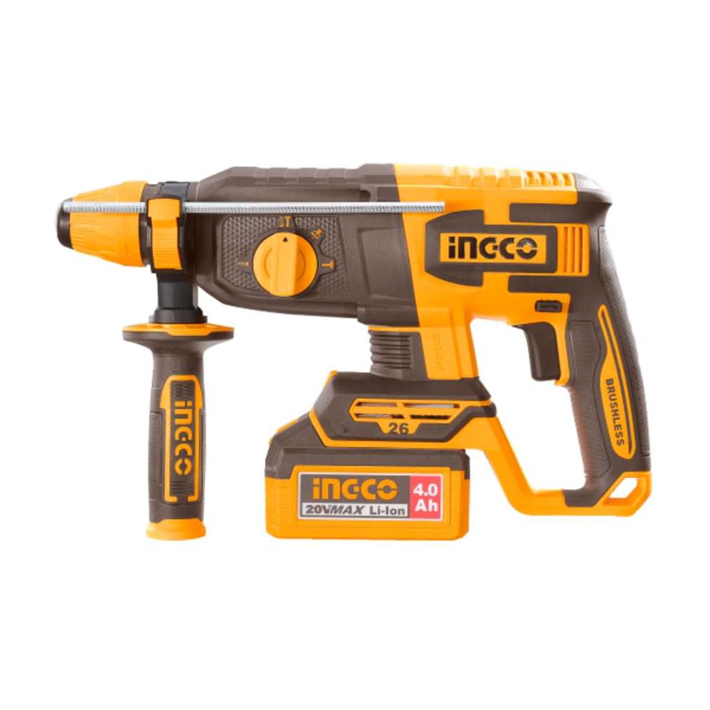 Изображение товара Перфоратор INGCO CRHLI26208 P20S 20В 2,5 Дж аккумуляторный Изображение товара Перфоратор INGCO CRHLI26208 P20S 20В 2,5 Дж аккумуляторный