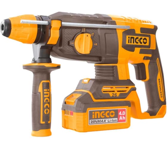 Изображение товара Перфоратор INGCO SDS+, 2,5Дж, акк, б/щ, P20S(20В) CRHLI262085