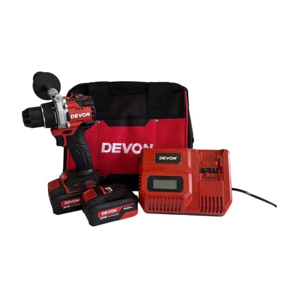 Изображение товара Аккумуляторный шуруповерт DEVON 5222-Li-20-SET 20 В, 2 АКБ, профессиональный