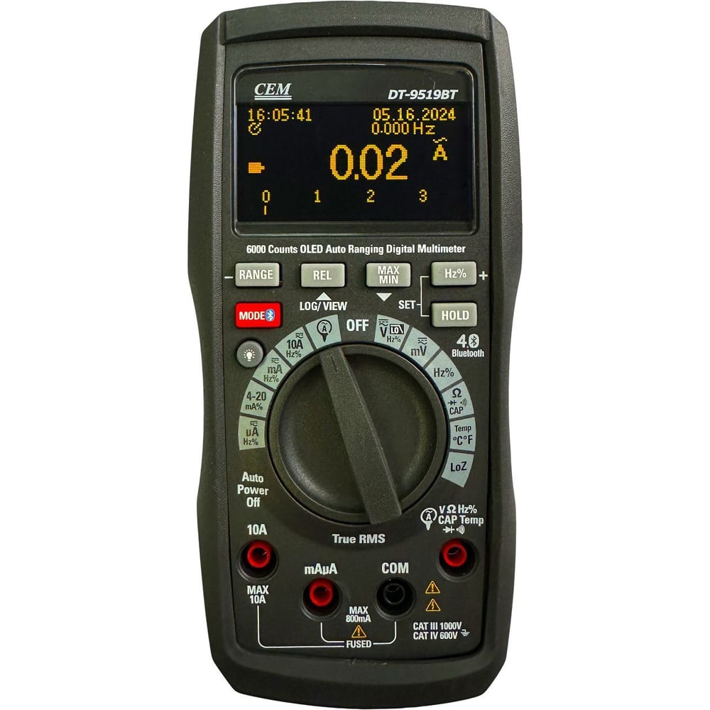Изображение товара Мультиметр с поверкой СЕМ DT-9519BT 686672