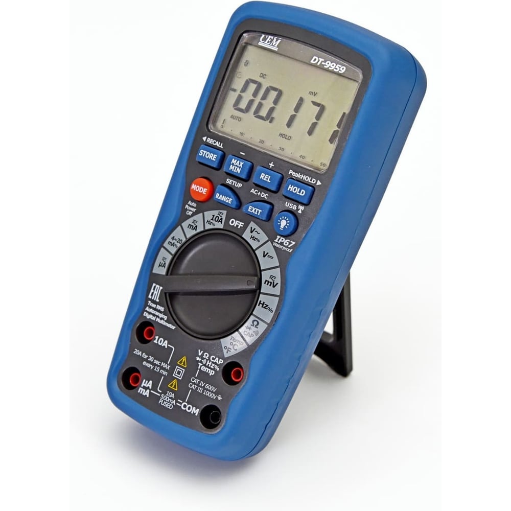 Изображение товара Мультиметр профессиональный СЕМ DT-9959 с поверкой и Bluetooth