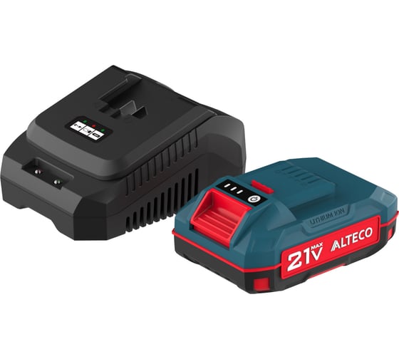 Изображение товара Набор аккумулятор + зарядное устройство ALTECO Kit (BCD 21-20 Li / BC 21-40 QF), шт 93166
