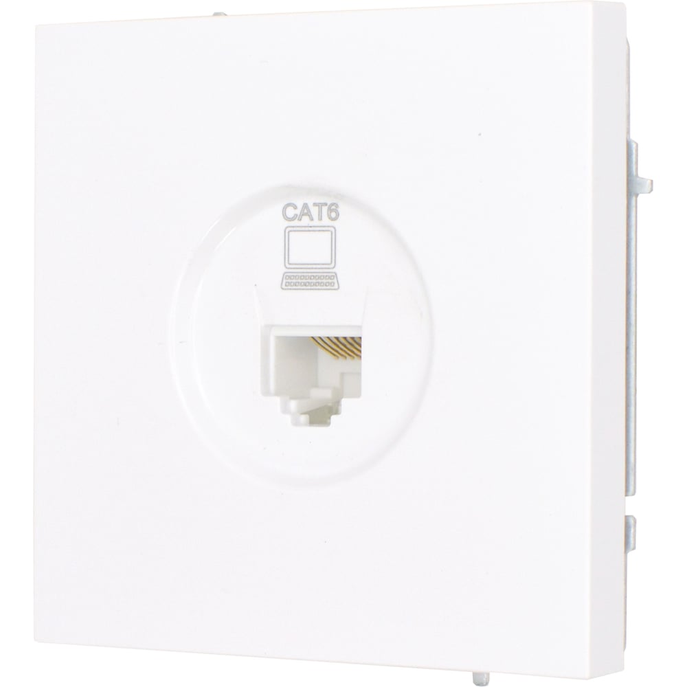 Розетка компьютерная Lezard ESTET белая cat 6 745-0288-140