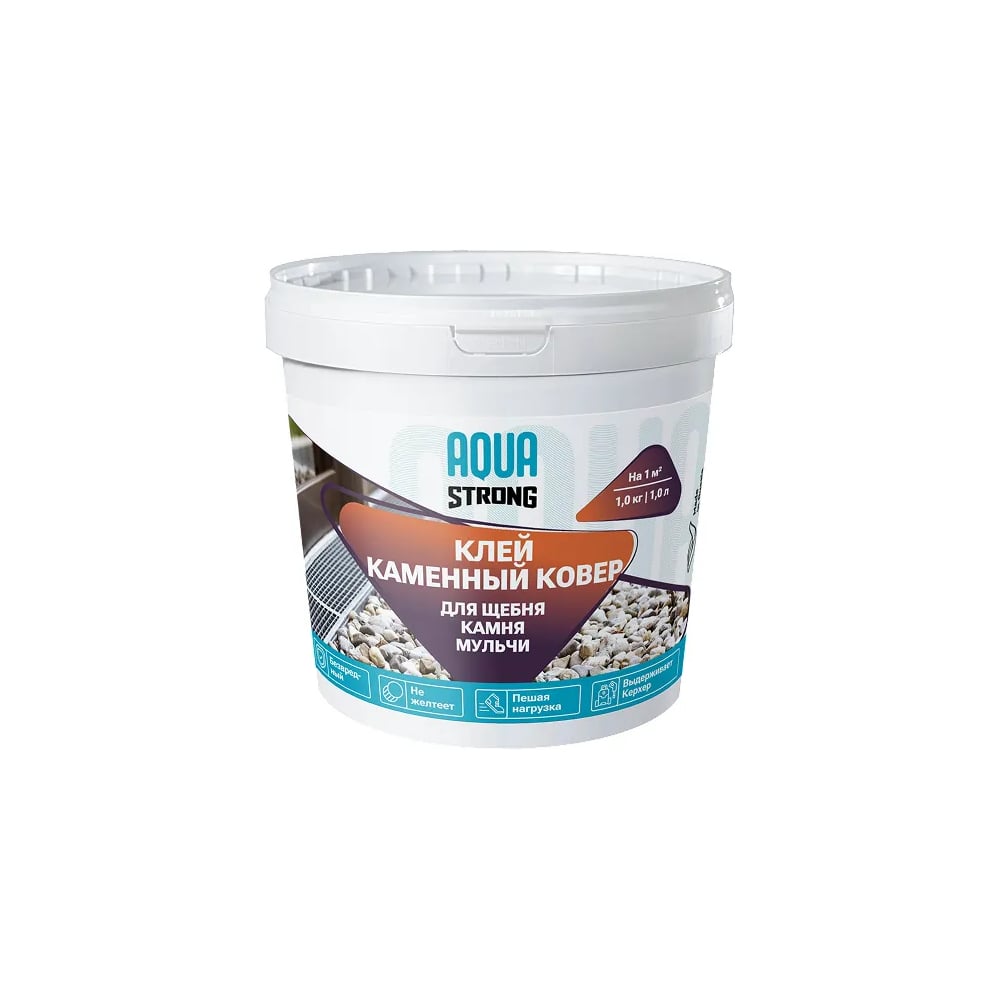 Клей Aquastrong КАМЕННЫЙ КОВЕР для щебня, камня, мульчи 4607130867075
