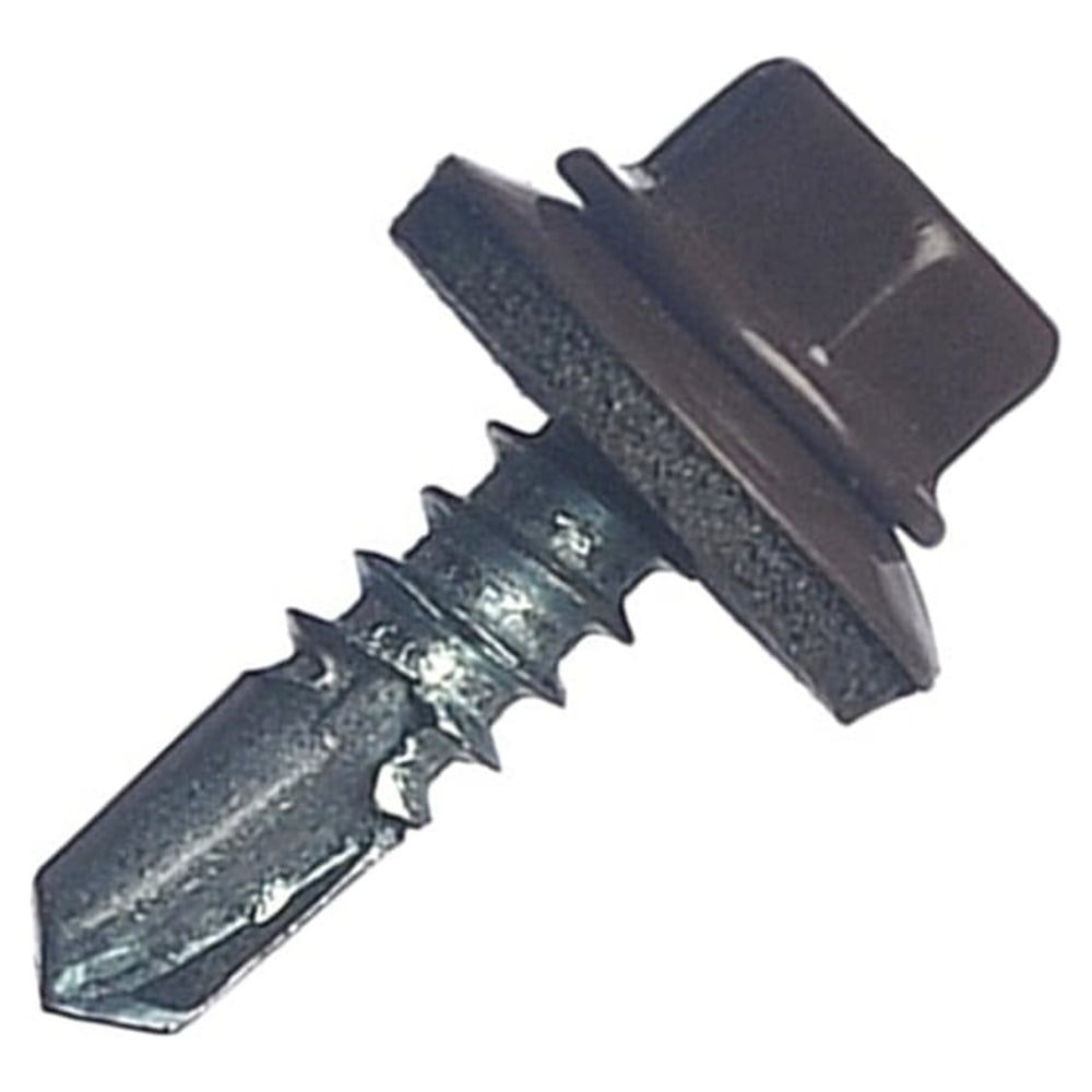 Саморез кровельный СаМат Плюс 5,5х19 RAL 8017 (коричневый) (40 шт) KRP-5891