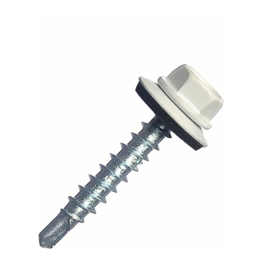 Саморез кровельный СаМат Плюс 4,8х35 RAL9003 (белые) (45 шт) KRP-5918
