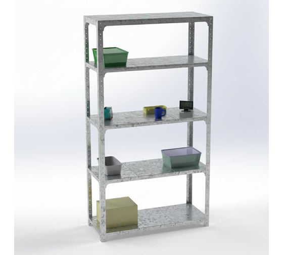 Изображение товара Стеллаж Metalex Kit Comfort ООО Металекс 2200х1400х600 5-ть полок (Оцинкованный) / 401214