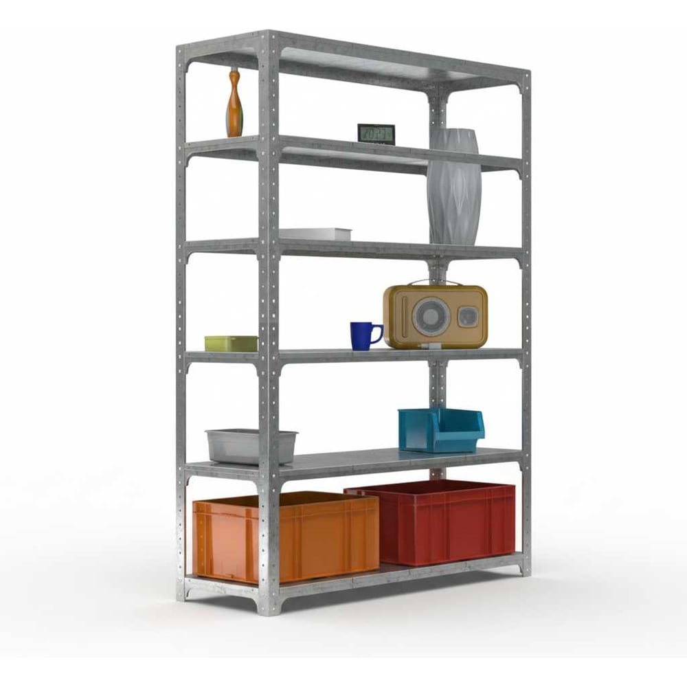 Стеллаж Metalex Kit Comfort ООО Металекс 2200х1100х600 6-ть полок (Оцинкованный) / 401247