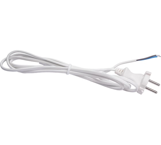 Изображение товара Шнур для бра ЭРА UXШВВП2x0,75 1,8mW, 1,8м ШВВП 2x0,75мм2 белый Б0051341