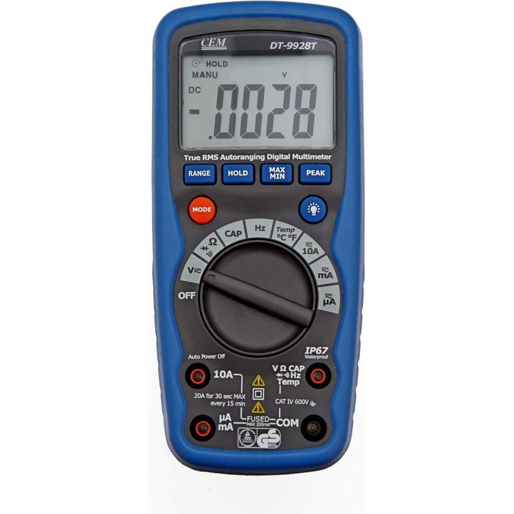 Изображение товара Мультиметр профессиональный с поверкой СЕМ DT-9928T 686689