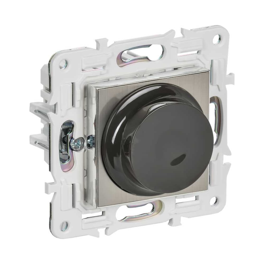 Светорегулятор поворотный IEK SKANDY 600Вт SK-D01N металл, никель SK-D41-0600-K50