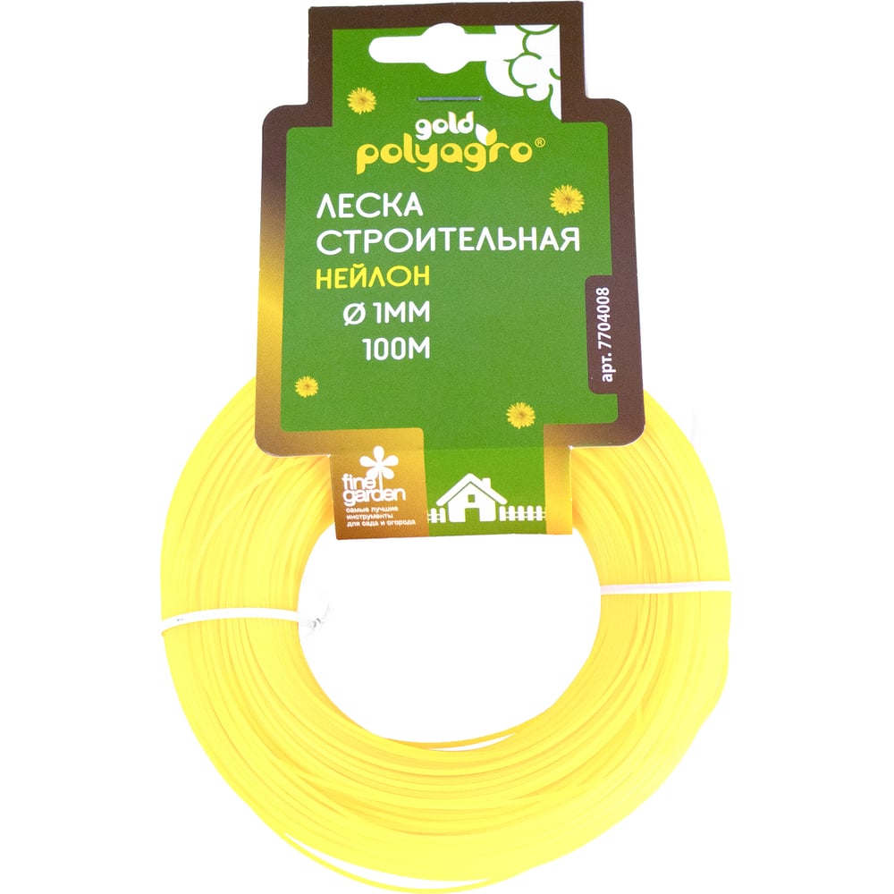 Изображение товара Строительная леска POLYAGRO Gold 1, 0 мм, 100 м - прочная и надежная Изображение товара Строительная леска POLYAGRO Gold 1, 0 мм, 100 м - прочная и надежная
