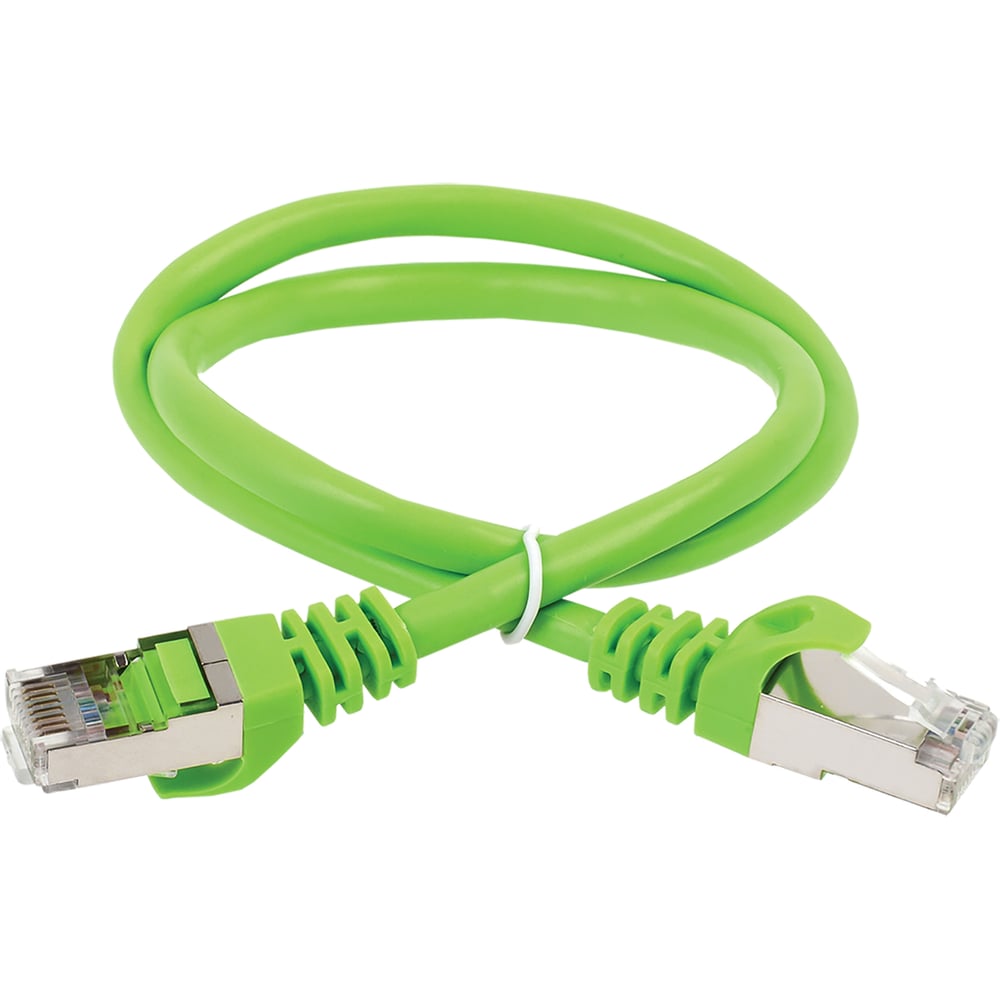 Коммутационный шнур (патч-корд) ITK кат.5E FTP LSZH 10м зеленый PC02-C5EFL-10M