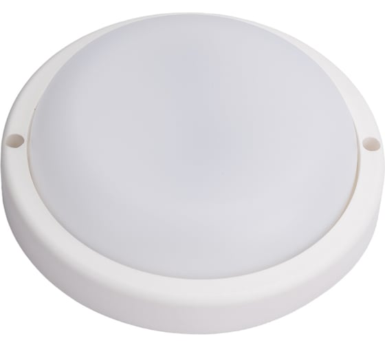 Изображение товара Светильник с датчиком движения Ecola LED ДПП Круг IP65 матовый белый 12W 220V 6500K 155x45 DMRD12ELC