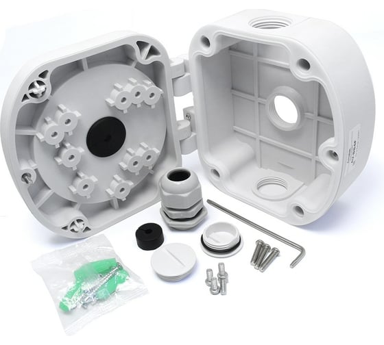 Изображение товара Распределительная коробка для видеокамер Amatek AV-BB4F пластик. 7000598