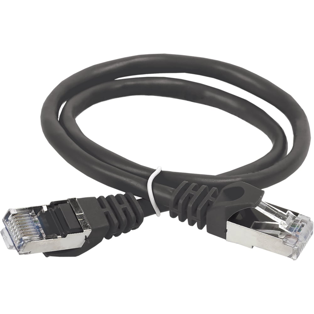 Коммутационный шнур (патч-корд) ITK кат.5E FTP 0.5м черный PC09-C5EF-05M