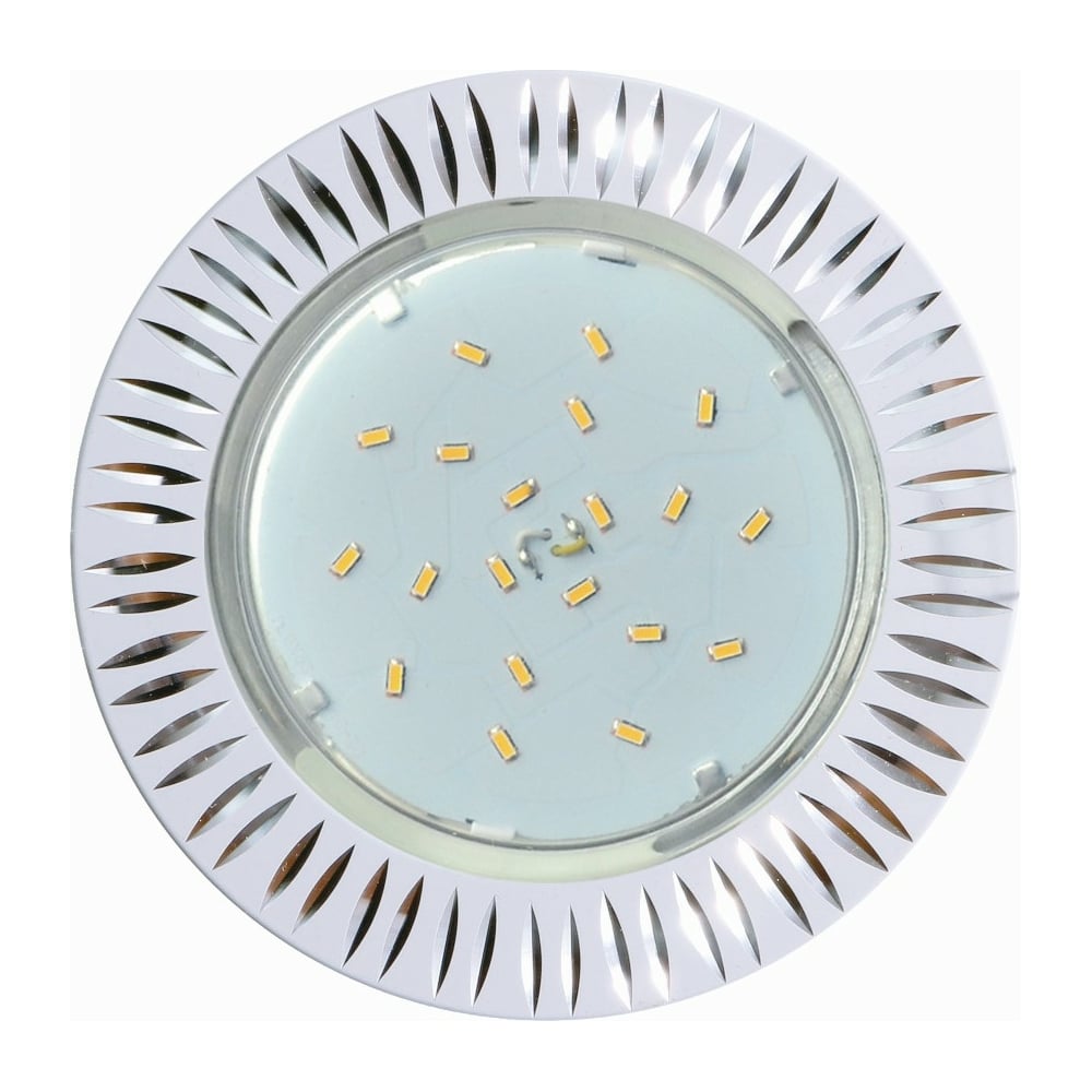 Изображение товара Встраиваемый светильник Ecola GX53 H4 DL5383 белый алюминий для натяжных потолков