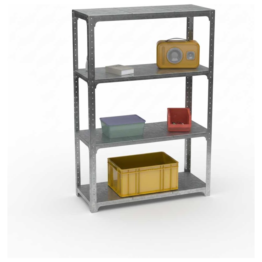 Стеллаж Metalex Kit Comfort ООО Металекс 2000х1600х500 4-е полки (Оцинкованный) / 401099