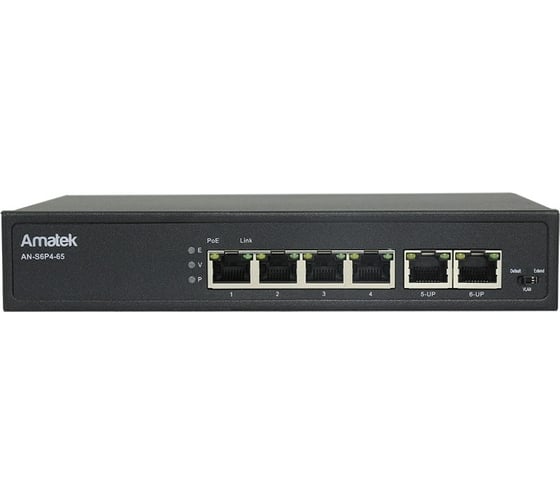 Изображение товара Коммутатор Amatek AN-S6P4-65 PoE 7000562