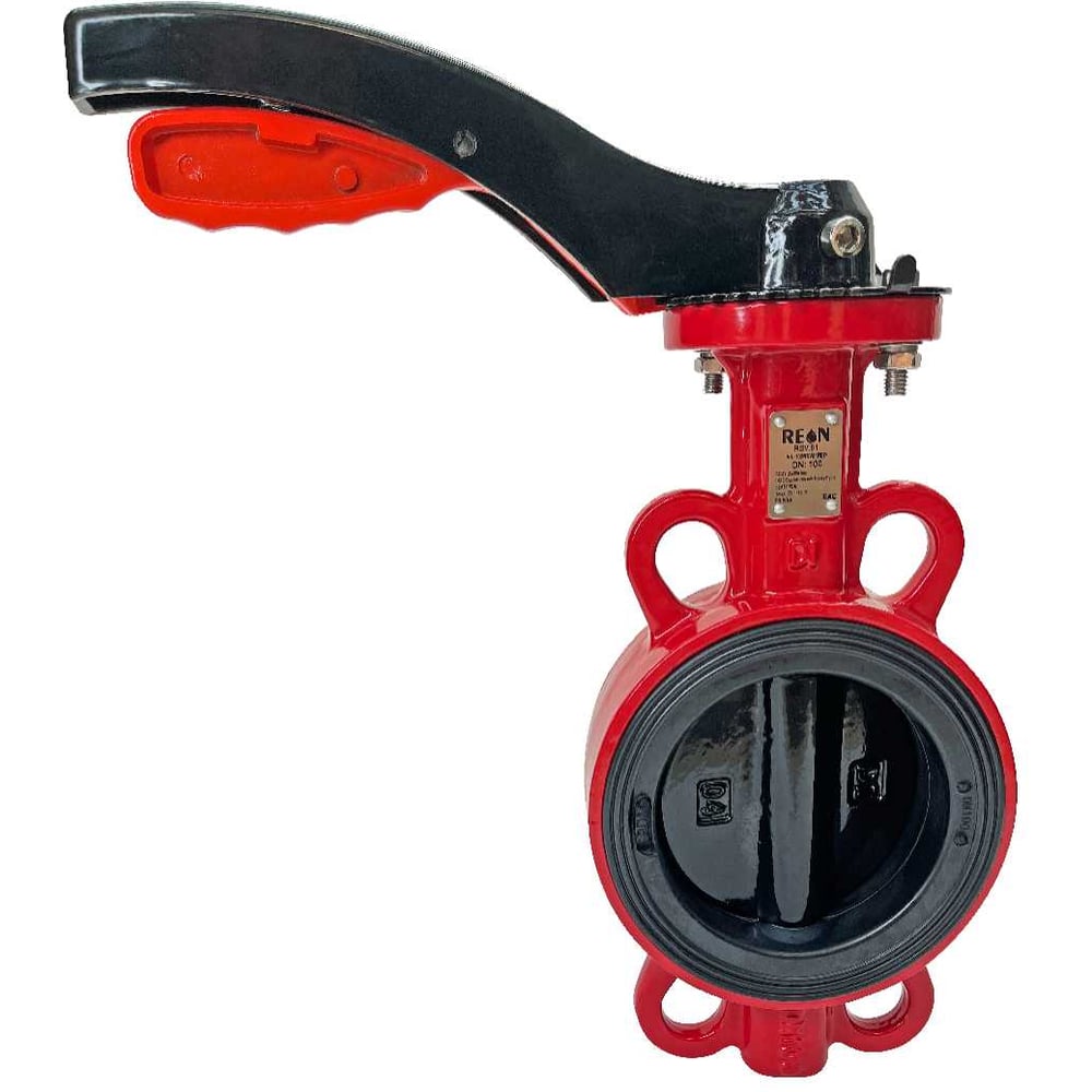 Дисковый поворотный затвор REON Ду 50 тип RSV81RED (PN16, Траб.=115С, Тmax=130С) КРАСНЫЙ 050RSV81RED