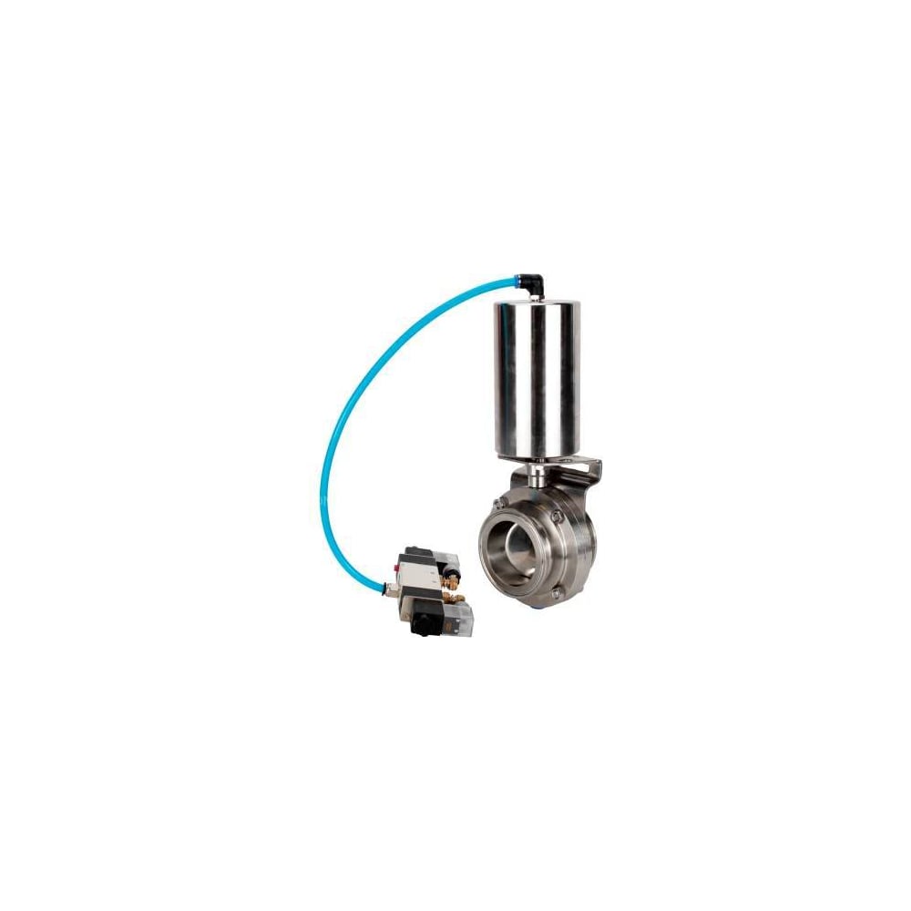 Изображение товара Затвор DN.ru 304-304-EPDM-2W-C-H Ду80 Ру10 с пневмоприводом Изображение товара Затвор DN.ru 304-304-EPDM-2W-C-H Ду80 Ру10 с пневмоприводом