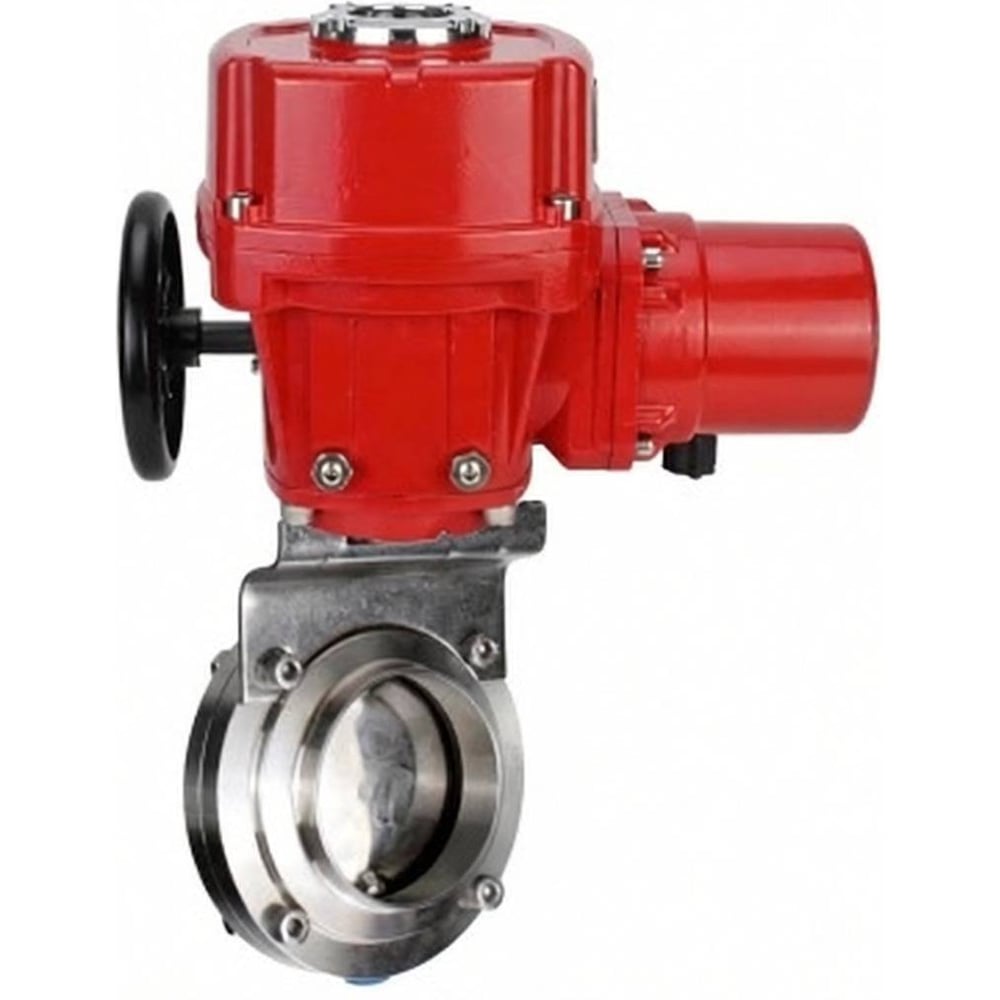 Затвор DN.ru дисковый 304-304-Sil-2W-C-H Ду80 Ру10 кламповый, пищевая нерж. сталь, эл.привод QT-W (M) EX-005 220В D050-89876