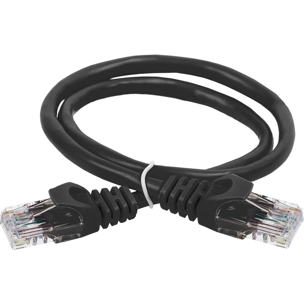 Коммутационный шнур (патч-корд) ITK кат.6 UTP LSZH 15м черный PC09-C6UL-15M