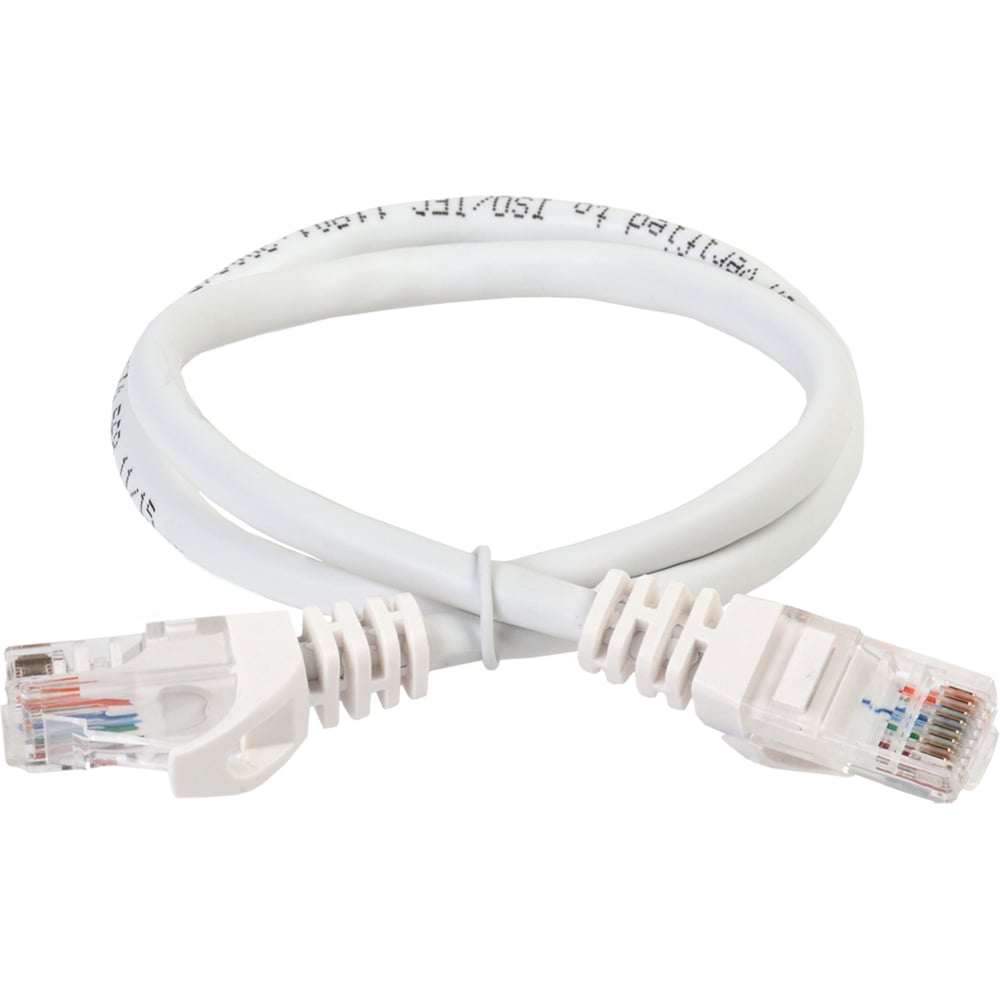 Коммутационный шнур (патч-корд) ITK кат.6 UTP LSZH 0.2м белый PC08-C6UL-02M