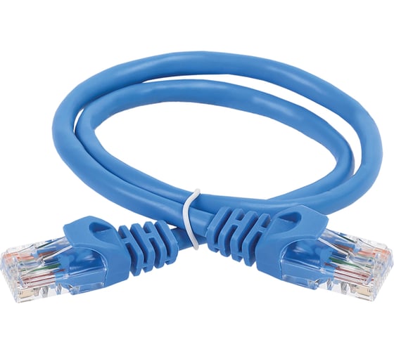 Изображение товара Коммутационный шнур (патч-корд) ITK кат.6 UTP PVC 10м синий PC03-C6U-10M