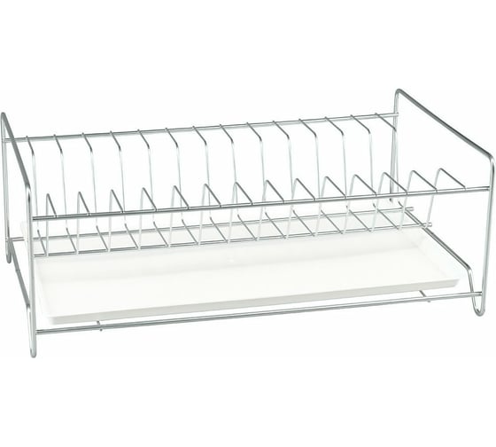 Изображение товара Одноярусная сушилка для посуды Rosenberg с поддоном RUS-285005 Zn
