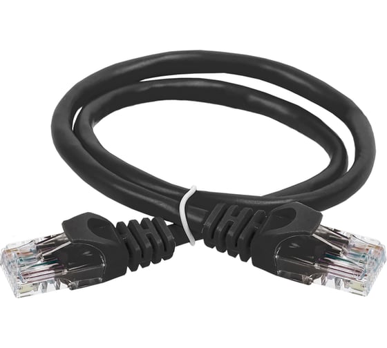 Изображение товара Коммутационный шнур (патч-корд) ITK кат.6 UTP PVC 7м черный PC09-C6U-7M