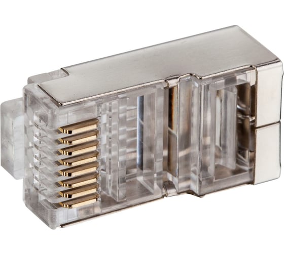 Изображение товара Экранированный коннектор RJ-45 8p8c Retic cat. 6, 50шт. CN-8P8C-C6-SH-TWCS/50