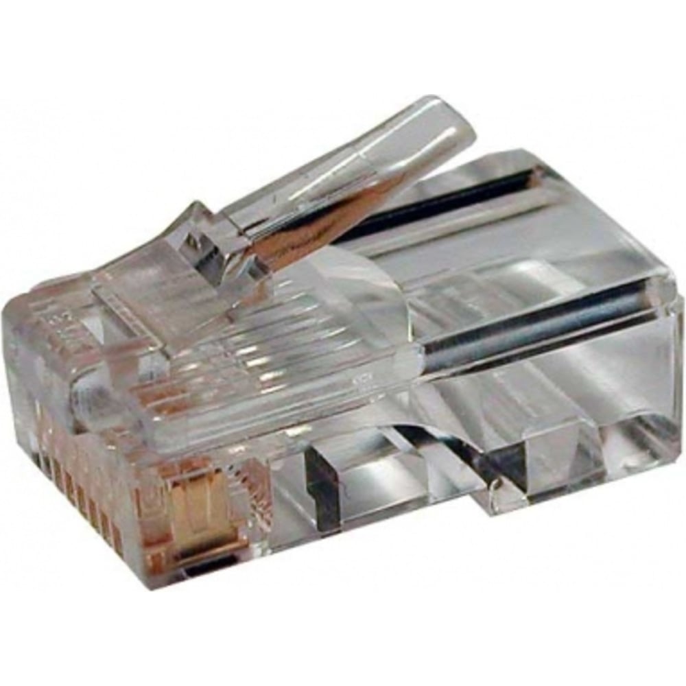 Изображение товара Универсальный RJ-45 8p8c коннектор cat 5e 100 шт для сетевых кабелей