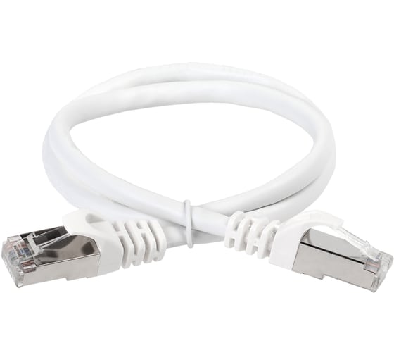 Изображение товара Коммутационный шнур (патч-корд) ITK кат.5E FTP PVC 10м белый PC08-C5EF-10M