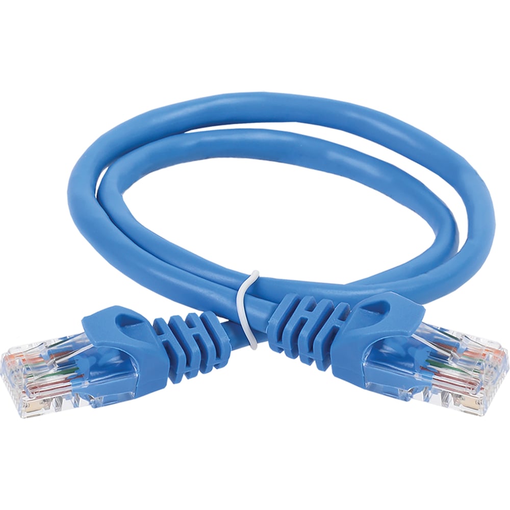 Коммутационный шнур (патч-корд) ITK кат.5E UTP PVC 15м синий PC03-C5EU-15M