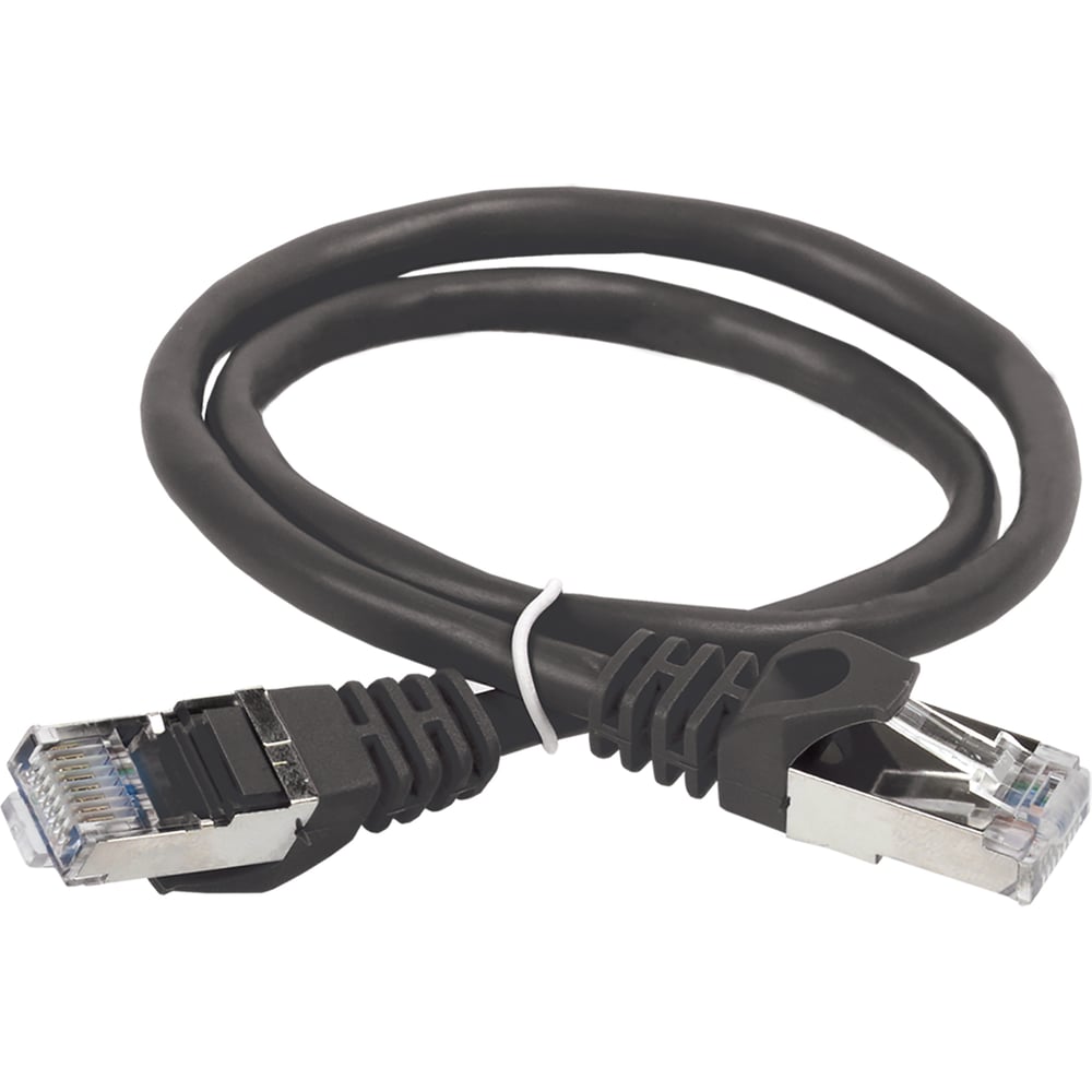 Коммутационный шнур (патч-корд) ITK кат.5E FTP LSZH 7м черный PC09-C5EFL-7M