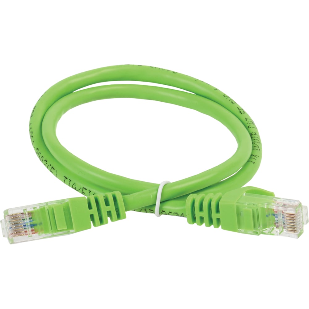 Коммутационный шнур (патч-корд) ITK кат.5E UTP PVC 10м зеленый PC02-C5EU-10M