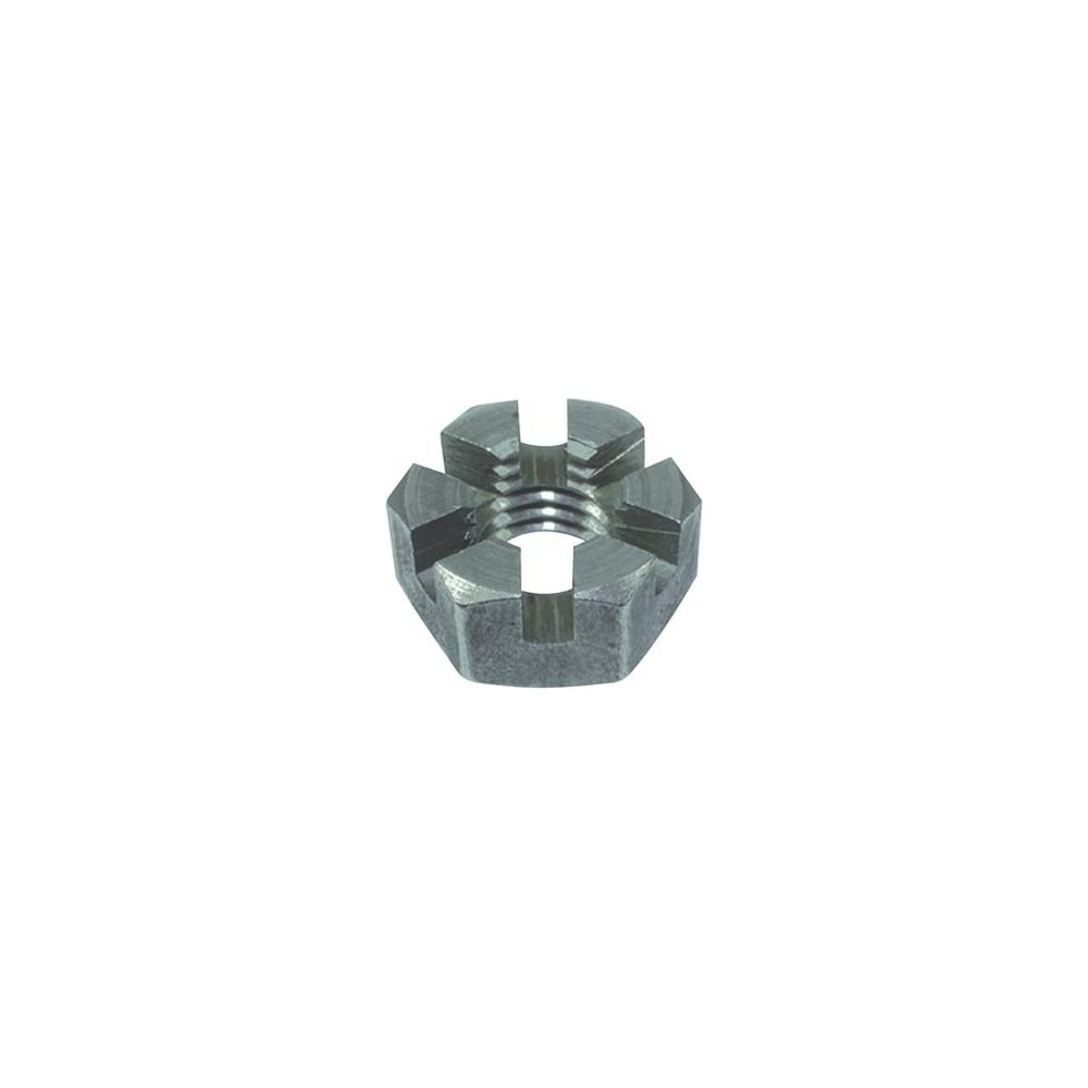 Изображение товара Корончатая гайка ЦКИ DIN 937 М10, нержавеющая сталь А4, прорезная, низкая, 50 шт