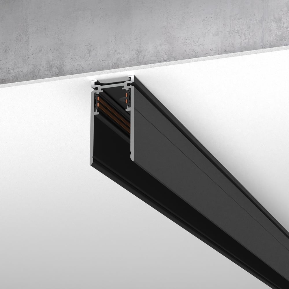 Изображение товара Накладной шинопровод Elektrostandard Slim Magnetic черный 1 м