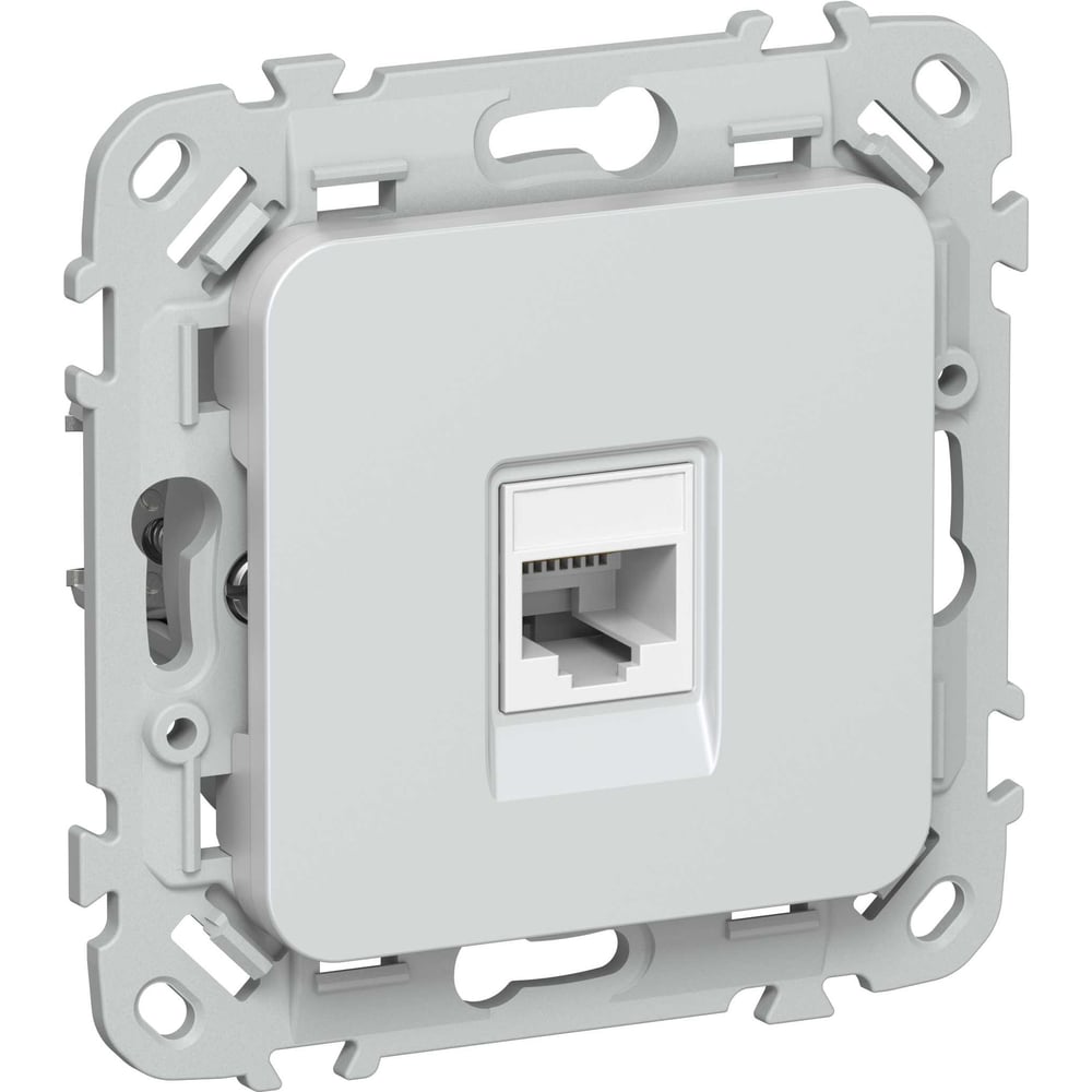 Розетка IEK FLITE компьютерная, RJ45, категория 5Е, UTP РК5е-1-0-ФлЖ жемчуг FI-K12-1-K36