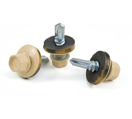 Изображение товара Кровельный саморез КВАДРА 4.8x29, RAL 1014 слоновая кость, сверло PT. 1, кор. 200 шт. 829101403200