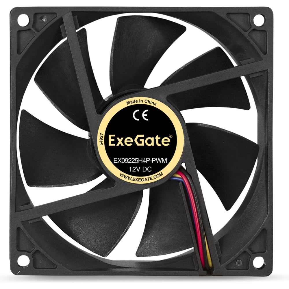 Вентилятор ExeGate EX09225H4P-PWM 92x92x25 мм гидродинамический 4pin PWM 24dBA 283384
