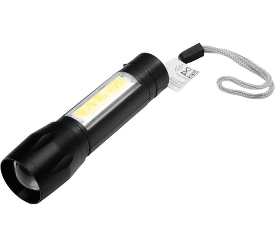 Изображение товара Фонарь аккумуляторный Camelion LED29360 (3,7В, черный, XPE + COB LED, 3 Вт, 3 реж., Type - C, блист.) 16033